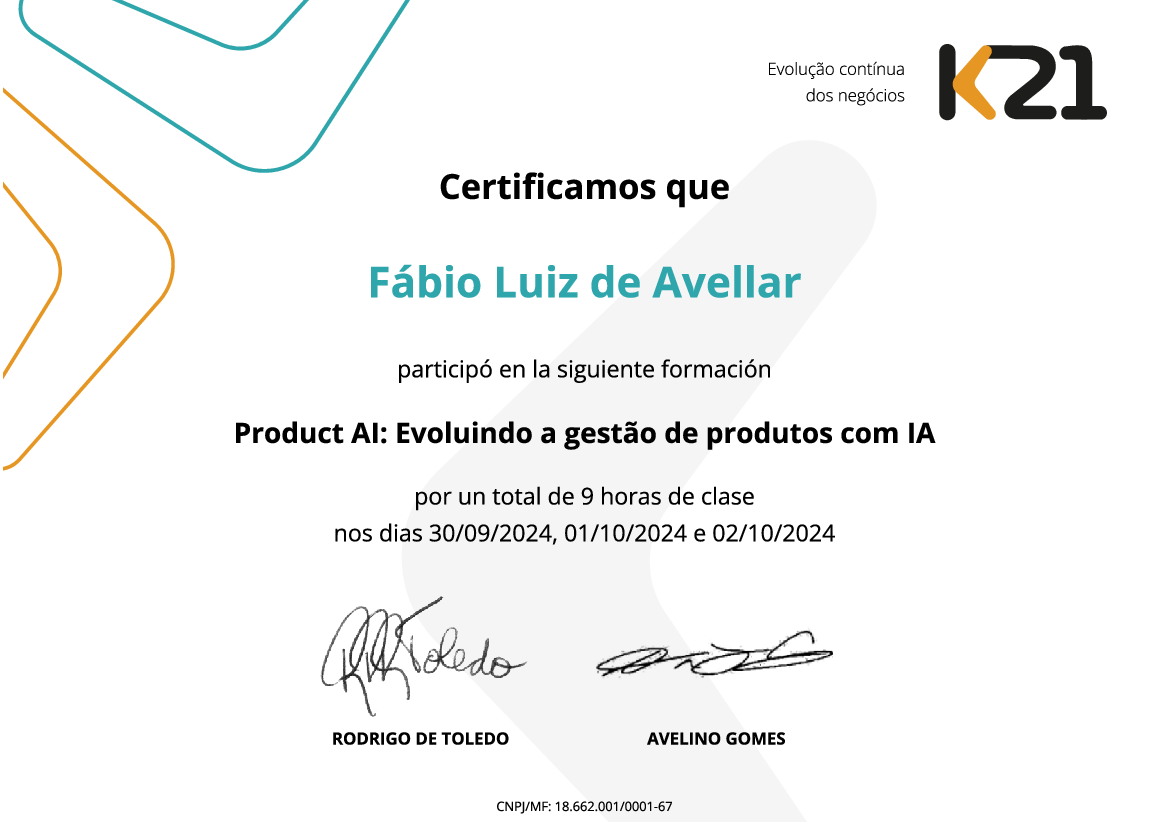 Certificado K21